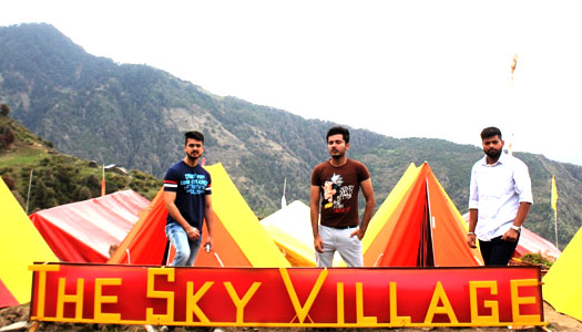 Camping and trekking at The Sky Village with mountain View